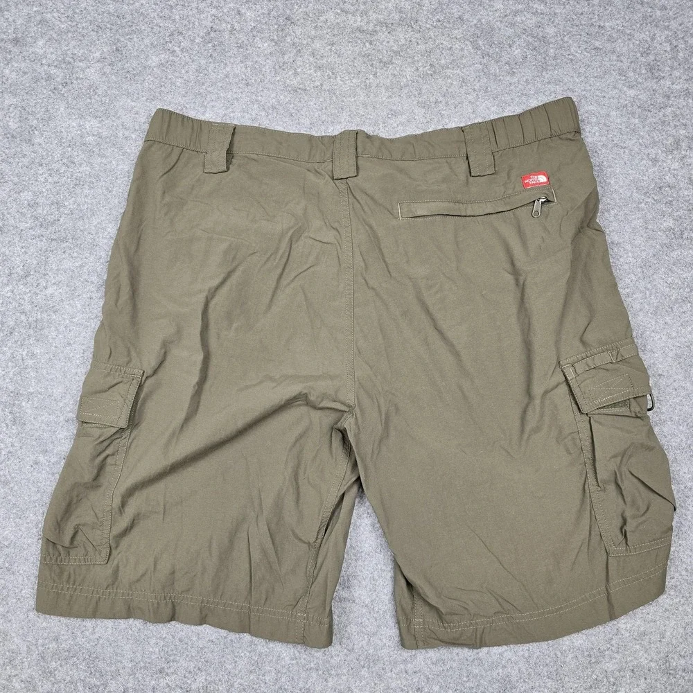 The North Face Shorts‎ Mens Large Green Cargo Hiking Quick Dry Nylon 10 Inch